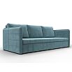 Диван прямой слим seven 113 бирюзовый еврокнижка