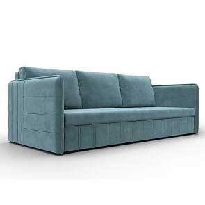 Диван прямой слим seven 113 бирюзовый еврокнижка