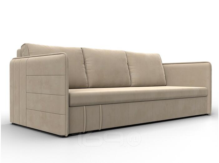 Диван прямой слим seven 729 бежевый еврокнижка