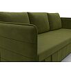 Диван прямой слим зеленый еврокнижка