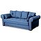Диван прямой Цезарь Лана синий Вариант 3