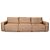Диван прямой Тулон 3 светло-коричневый вариант 3