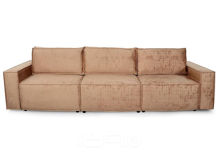 Диван прямой Тулон 3 светло-коричневый вариант 3