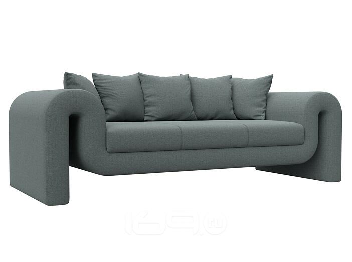 Диван прямой волна амур 07 серый без механизма