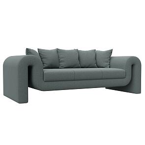 Диван прямой волна амур 07 серый без механизма