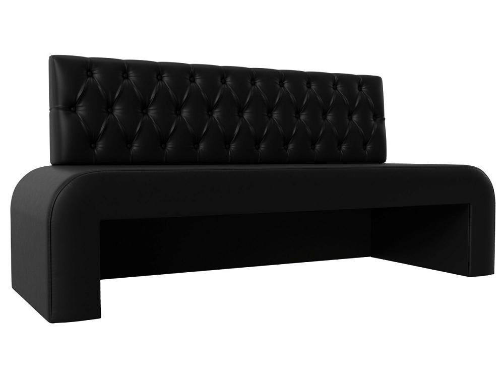 Кухонный прямой диван Кармен Люкс Экокожа Чёрный кресло для геймеров gigabyte gp agc300 v2 чёрный оранжевый