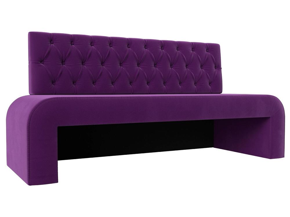 Кухонный прямой диван Кармен Люкс Микровельвет Фиолетовый кухонный прямой диван кармен люкс экокожа белый