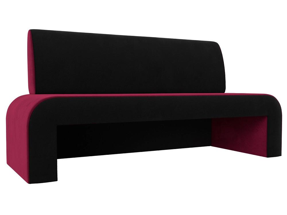 Кухонный прямой диван Кармен Микровельвет Бордовый/Чёрный кресло для геймеров akracing ak max rd чёрный красный