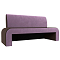 Кухонный прямой диван Кармен Микровельвет Коричневый/Сиреневый