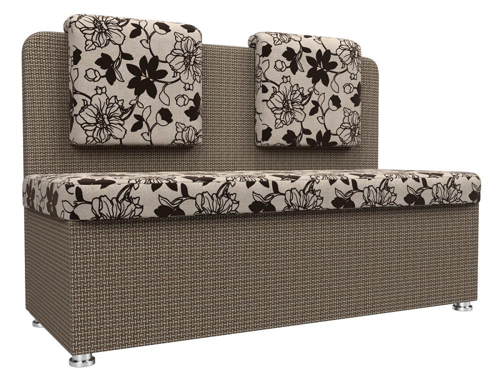 Кухонный прямой диван Маккон 2-х местный Рогожка Цветы/Корфу 03 цветы для декорирования