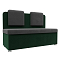 Кухонный прямой диван Маккон 2-х местный Велюр Серый/Зелёный