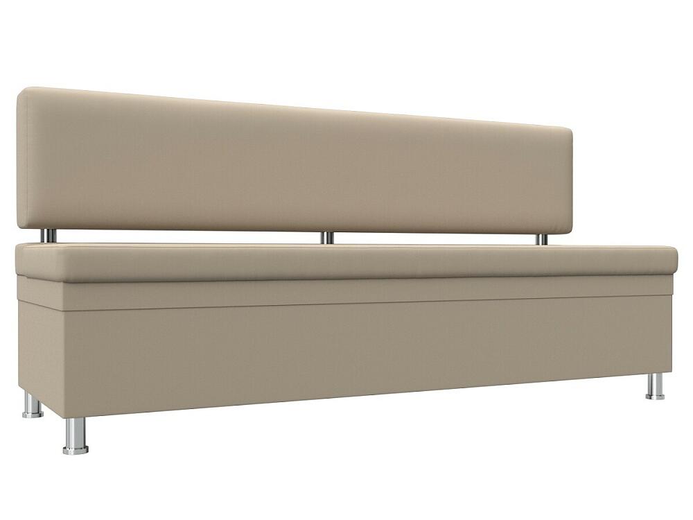 Кухонный прямой диван Стайл Экокожа Бежевый 25999₽