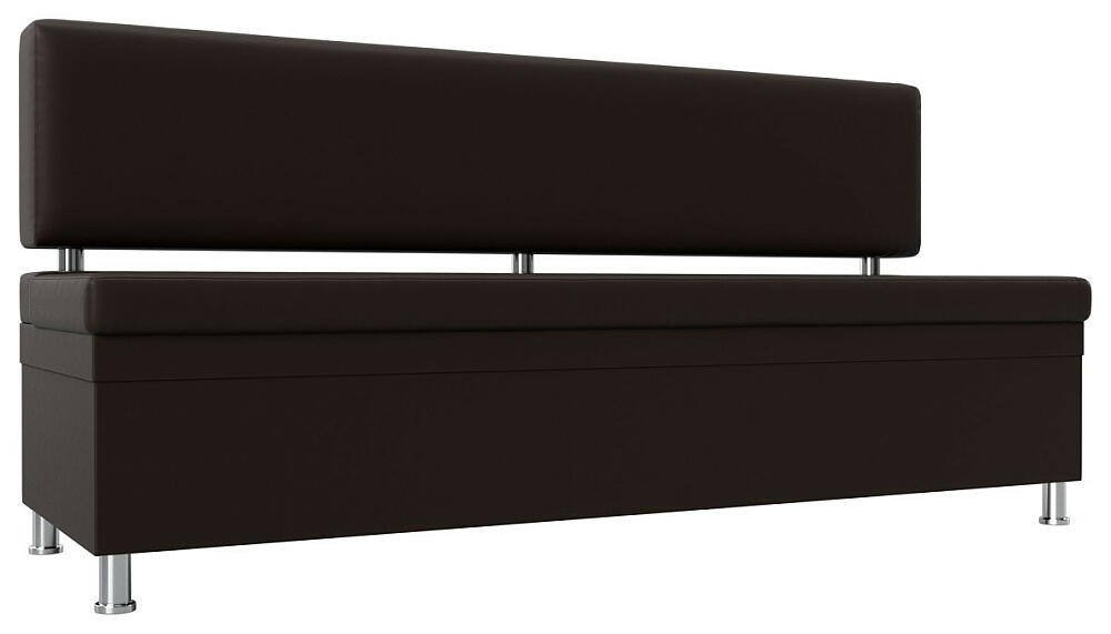 Кухонный прямой диван Стайл Экокожа Коричневый 25999₽