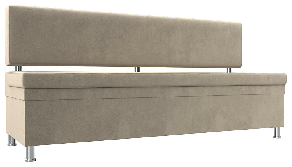 Кухонный прямой диван Стайл Микровельвет Бежевый 25999₽
