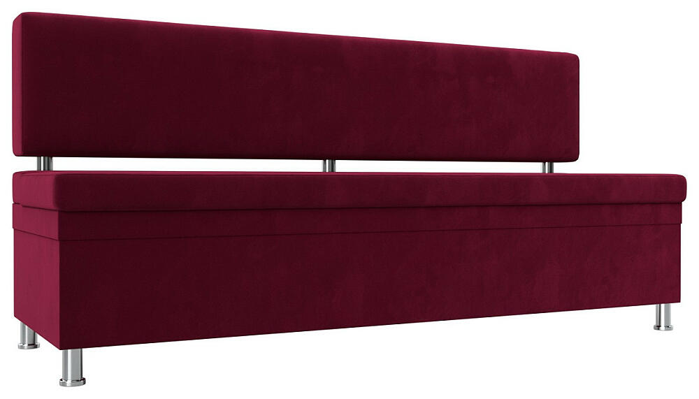 Кухонный прямой диван Стайл Микровельвет Бордовый 25999₽