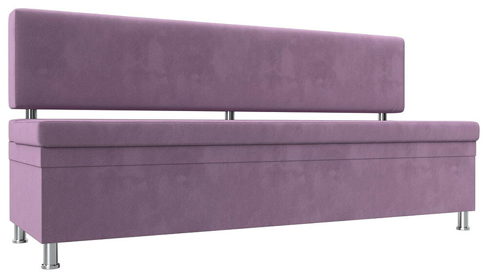 Кухонный прямой диван Стайл Микровельвет Сиреневый 25999₽