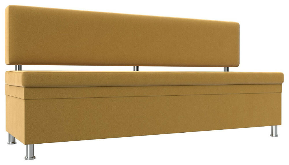 Кухонный прямой диван Стайл Микровельвет Жёлтый 25999₽
