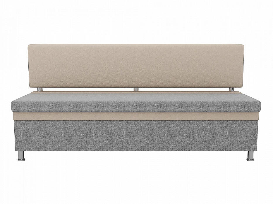 

Диван кухонный прямой Стайл Рогожка Серый Бежевый, Серый/бежевый;серый