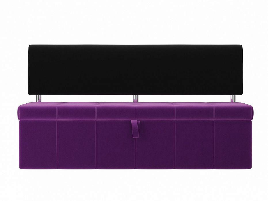 Кухонный прямой диван Стоун Микровельвет Фиолетовый/Чёрный кресло для геймеров a4tech x7 gg 1200 чёрный голубой