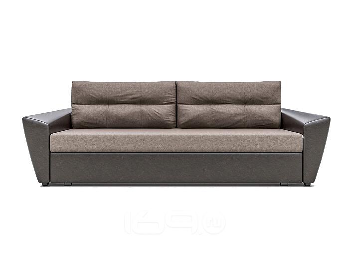 Диван прямой Неаполь механизм Еврокнижка Brown 920*2450*990