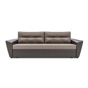 Диван прямой Неаполь механизм Еврокнижка Brown 920*2450*990