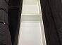 Диван прямой Амстердам Микровельвет Черный экокожа Белый