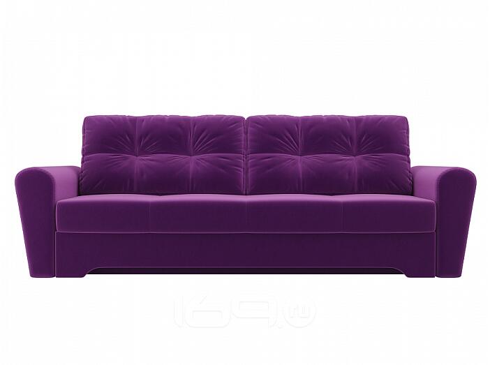 Диван прямой Амстердам Микровельвет Фиолетовый