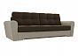 Диван прямой Амстердам Микровельвет Коричневый Бежевый