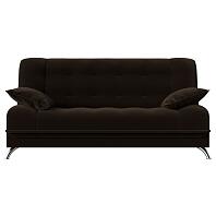 Диван книжка анна микровельвет коричневый книжка