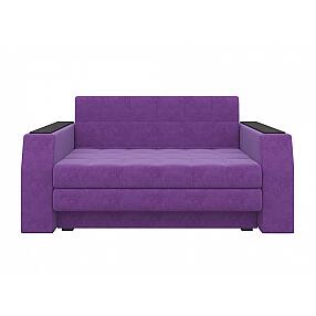 Диван прямой Атлант мини Микровельвет Фиолетовый