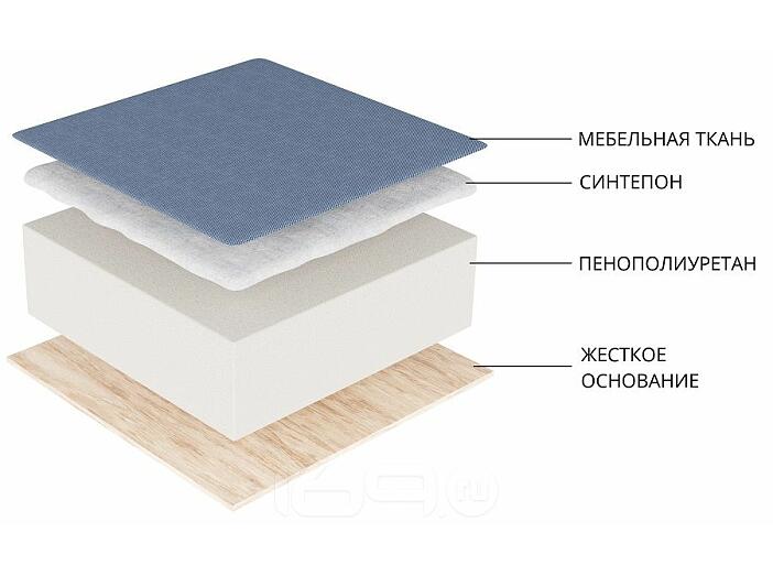 Диван прямой Атлант Мини Т Экокожа Бежевый Коричневый