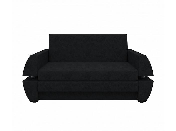 Диван прямой Атлант Мини Т Микровельвет Черный