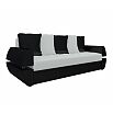 Диван прямой Атлант Т Экокожа Белый Черный
