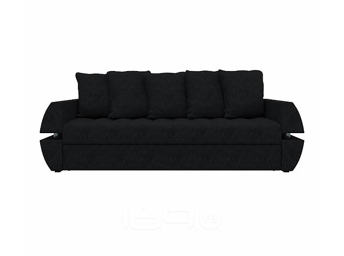 Диван прямой Атлант Т Микровельвет Черный