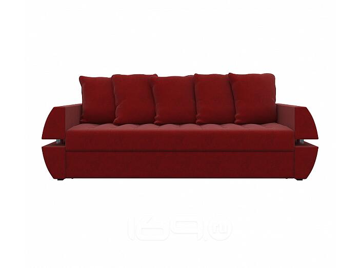 Диван прямой Атлант Т Микровельвет Красный
