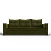 Прямой диван атланта б/с микровельвет зеленый еврокнижка