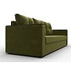 Прямой диван атланта б/с микровельвет зеленый еврокнижка