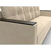 Прямой диван атланта б/с велюр бежевый еврокнижка