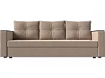 Прямой диван атланта б/с велюр бежевый еврокнижка