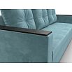 Прямой диван атланта б/с велюр бирюзовый еврокнижка