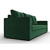 Прямой диван атланта б/с велюр зеленый еврокнижка