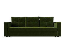 Прямой диван Атланта Лайт Б/С микровельвет зеленый