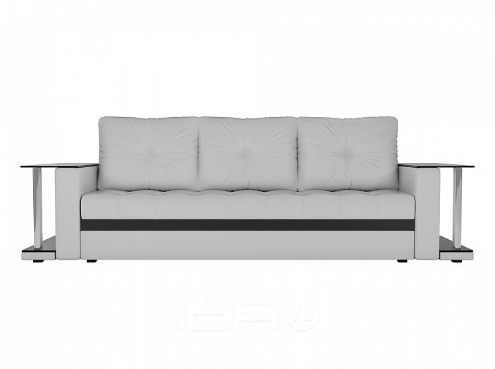 Диван прямой Атланта М 2 стола Экокожа Белый