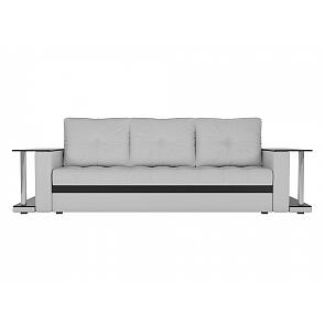 Диван прямой Атланта М 2 стола Экокожа Белый