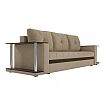 Диван прямой Атланта М 2 стола Микровельвет Бежевый