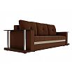 Диван прямой Атланта М 2 стола Рогожка Коричневый