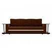 Диван прямой Атланта М 2 стола Рогожка Коричневый