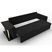 Прямой диван атланта велюр черный столик слева еврокнижка