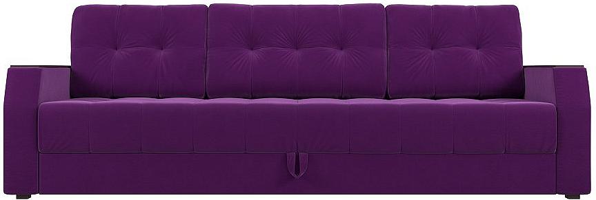 Диван прямой Атлантида Б/С Микровельвет Фиолетовый кровать интерьерная ларго микровельвет фиолетовый 160х200