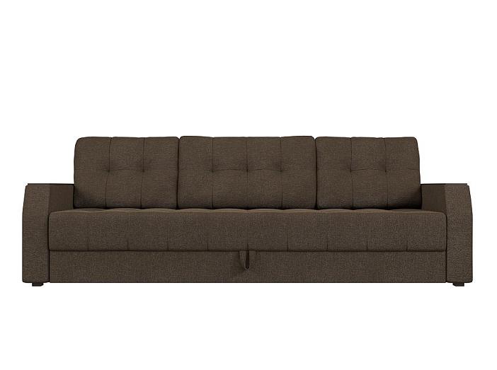 Диван прямой Атлантида Б/С Рогожка Коричневый